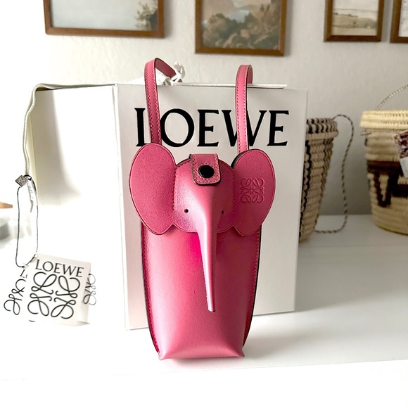 Loewe Handbags - 👜 LOEWE Elephant Pocket Shoulder Bag – Classic Calfskin “Candy” 🐘